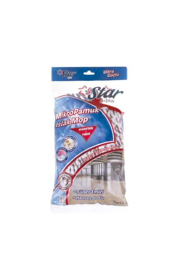 Star Str-105 Mikropamuk Geniş Islak Mop ürün görseli 1