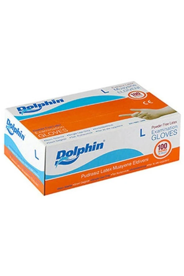 Beyaz Lateks Eldiven Pudrasız (l) 100lü Paket - Tm-eld-0020 ürün görseli 1