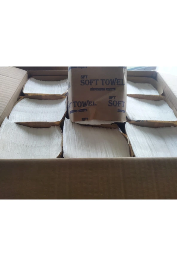 soft towel dispanser peçete masa üstü 120 yaprak 1 koli 18pk ürün görseli 1