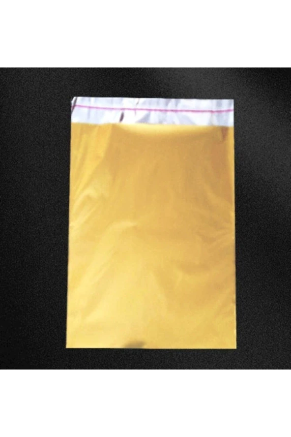 Lüx Metalize Hediye Poşeti Bantlı Altın 20x35 cm 50 Adet ürün görseli 1