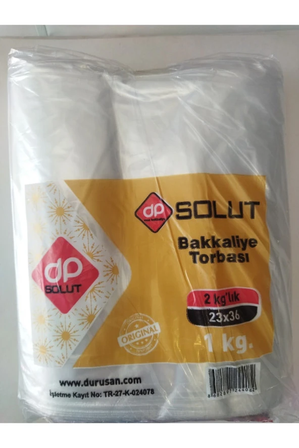 Solut Bakaliye Torbası(naylon Torba)23*36 2 Kg Lık ürün görseli 1