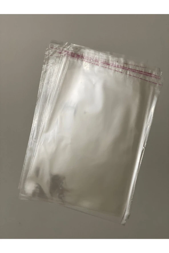 Şeffaf Yapışkanlı Poşet - Opp Kendinden Yapışkanlı Jelatin Parlak Poşet 35x50cm - 100 Adet ürün görseli 1