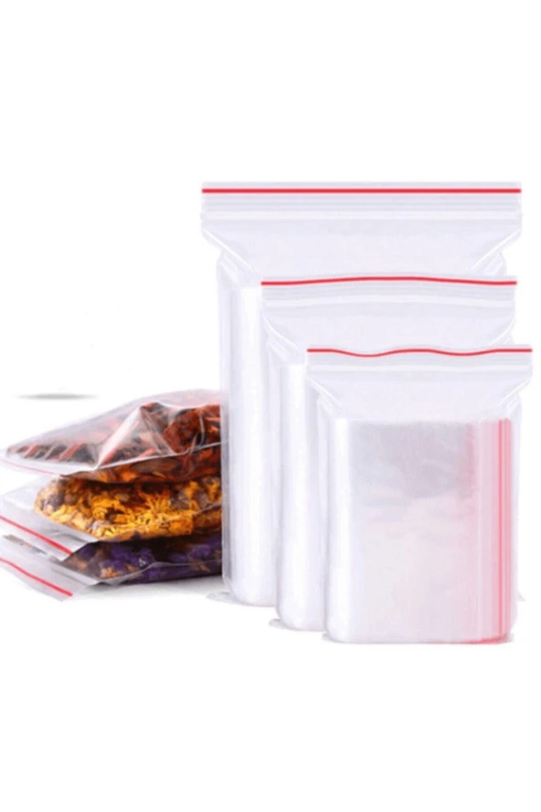 Kilitli Naylon Torba 21x27 100lü 3 Paket (toplam 300 Adet) ürün görseli 1