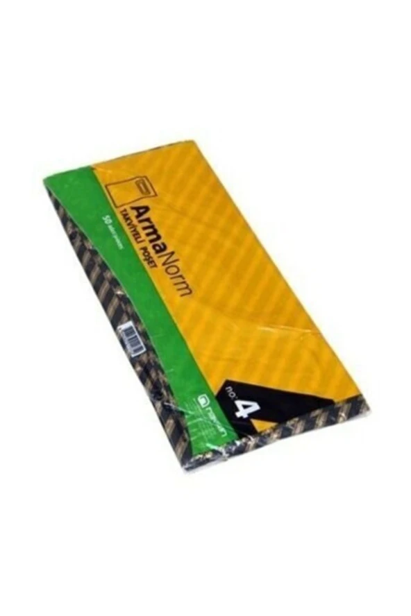 Takviyeli Poşet Çanta Siyah Diagonal No:4 50li 5 Paket ürün görseli 1