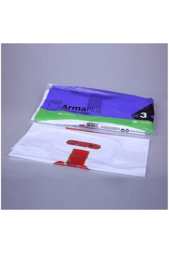 Takviyeli Poşet Renkli Mağaza Poşeti No: 3 33x45 Cm 500 Adet ürün görseli 1