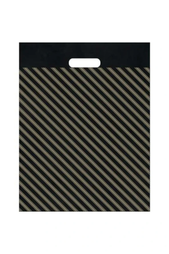 Naksan Takviyeli Siyah Çizgili Poşet 60x70 Cm No:6 50 Adet ürün görseli 1