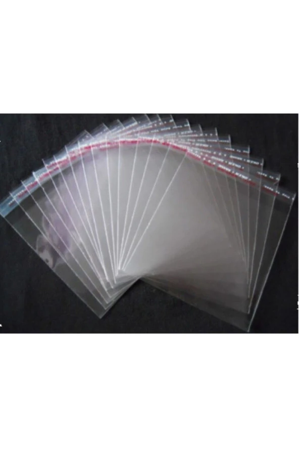Şeffaf Bantlı Jelatin - Yapışkanlı Poşet - 1000 Adet Opp 10 Cm X 15 Cm. ürün görseli 1