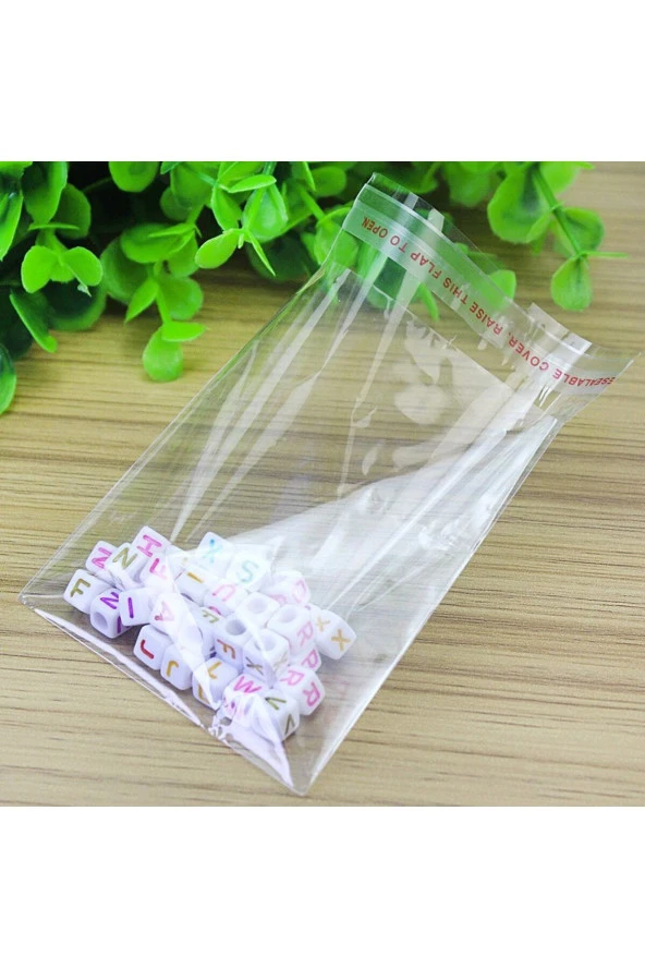 Yapışkanlı Jelatin Bantlı Torba Şeffaf Paket 10+15cm - 100 Adet ürün görseli 1