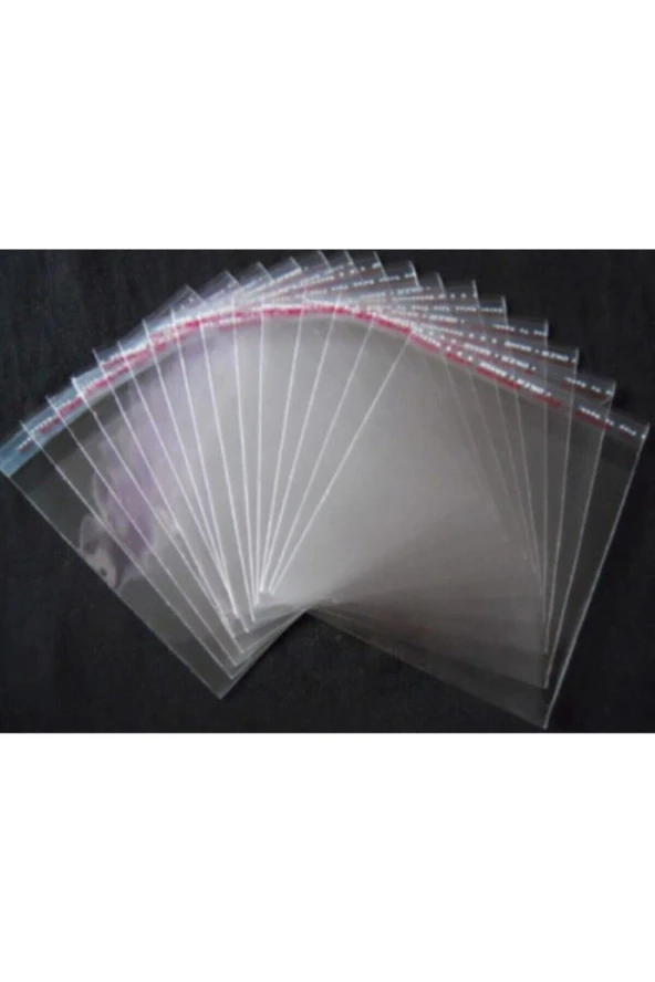 8 cm X 15 cm Şeffaf Bantlı Jelatin Yapışkanlı Poşet 1000 Adet Jelatin Poset ürün görseli 1
