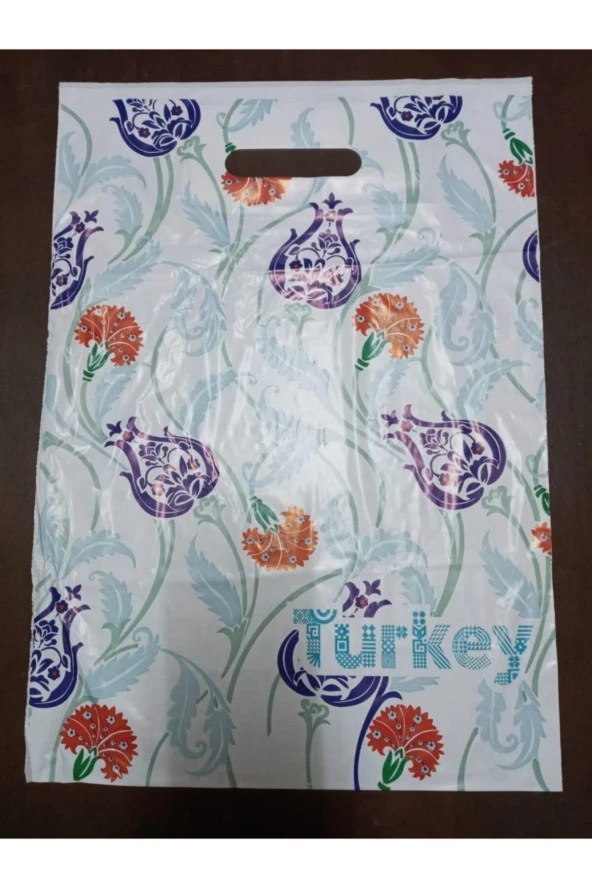 Takviyeli Renkli Mağaza Poşeti 3 No (33x45) - 50 Adet ürün görseli 1