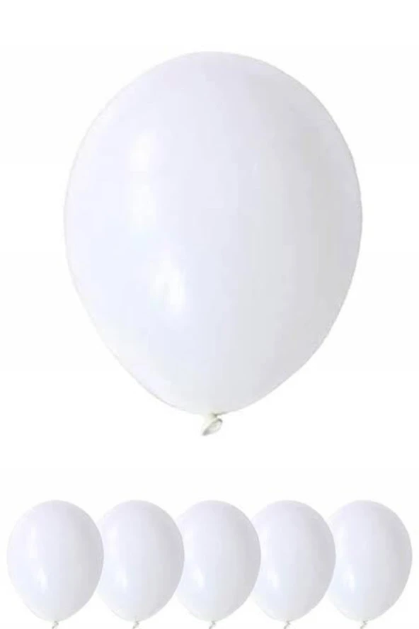 Beyaz Balon 10 Lu( 12inç) ürün görseli 1