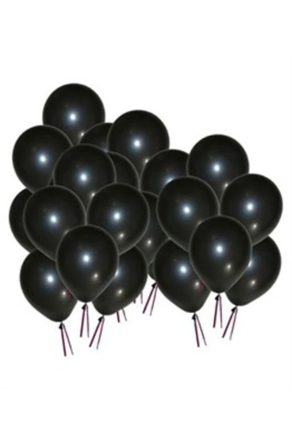 Metalik Balon Siyah 10 ’lu Paket ürün görseli 1