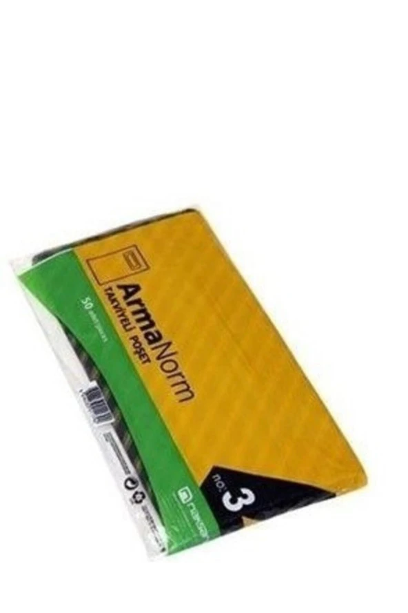 Naksan Diyagonal (çizgili )takviyeli Poşet No:3 ( 5 Paket) ürün görseli 1