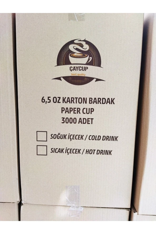 Çay Cup Karton Bardak 6.5 Öz 3000 Adet - Resim 3