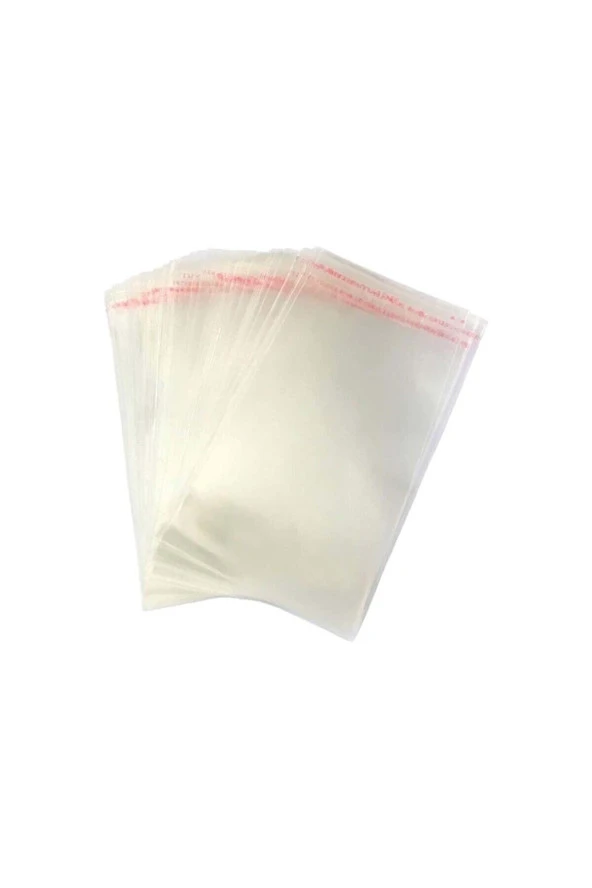 Şeffaf Bantlı Jelatin 11 cm X 20 cm 100 Adet ürün görseli 1