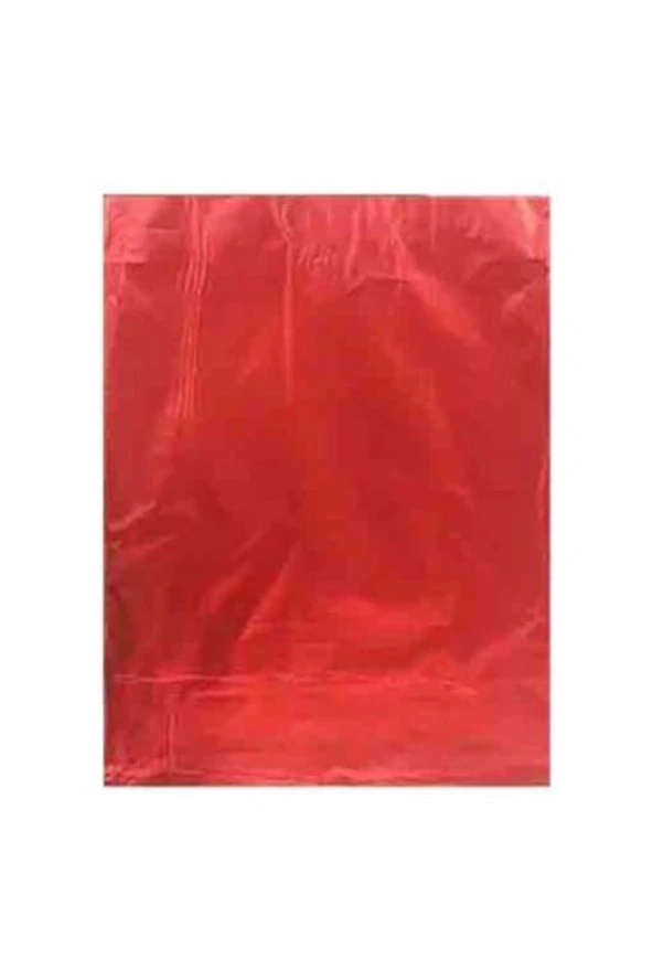 Lüks Metalize Hediye Poşeti 30x45 Cm 50 Adet Kırmızı ürün görseli 1