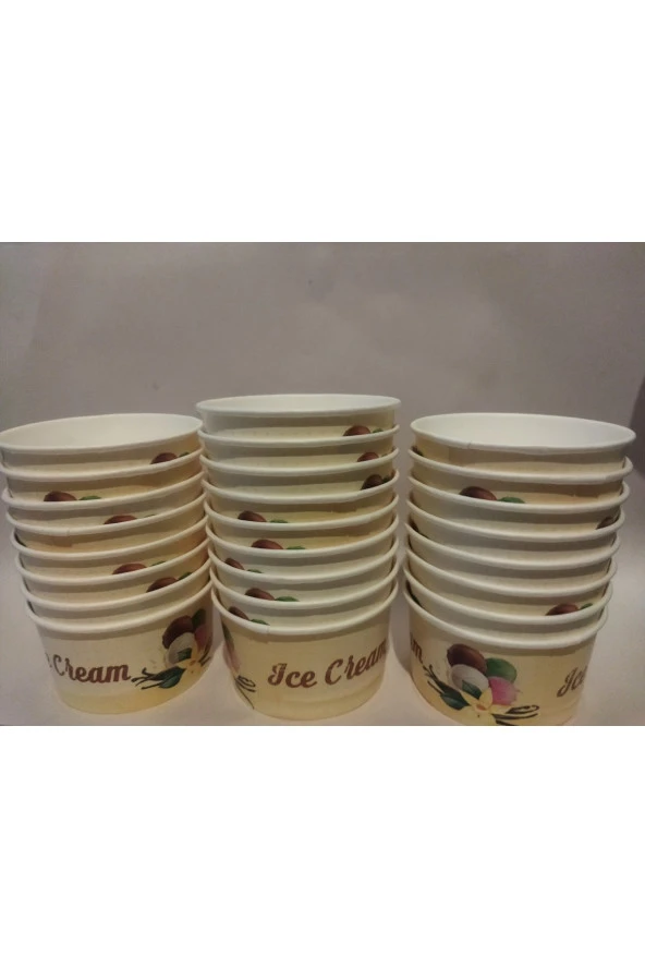 Karton Dondurma Kasesi100 Cc 1 Pk 25 Adet ürün görseli 1