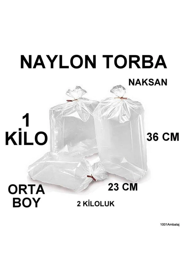 Naylon Torba 23x36 Cm (2 KİLOLUK) Bakkaliye Torbası 1 Kilo ürün görseli 1