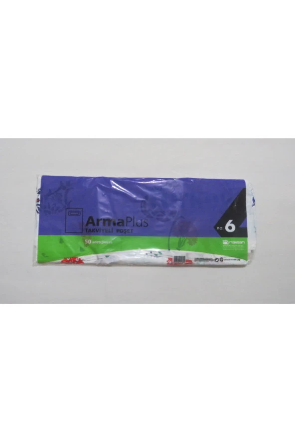 6no Renkli Mağaza Poşeti Takviyeli 60x70 2li Paket ürün görseli 1