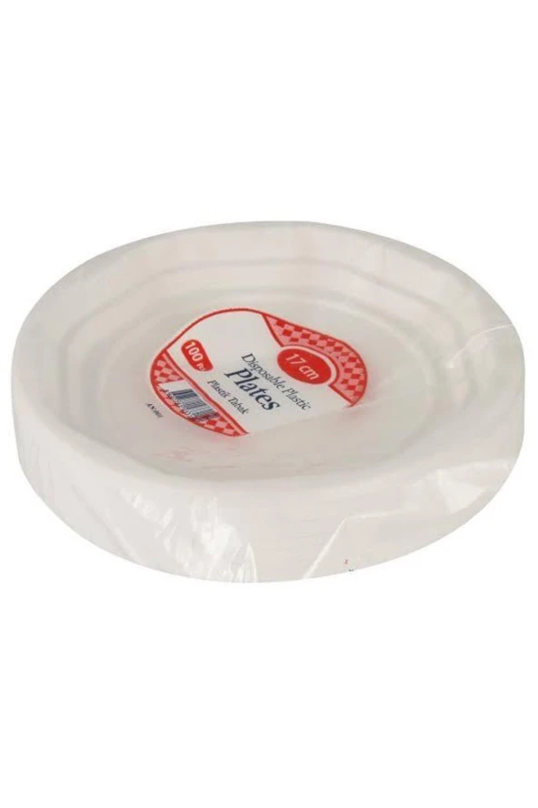 100 Adet Plastik Tabak 100 Çatal 100 Karton Bardak - Resim 2