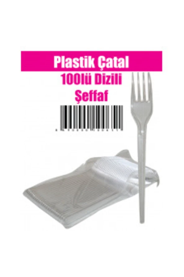 100 Adet Plastik Tabak 100 Çatal 100 Karton Bardak - Resim 3