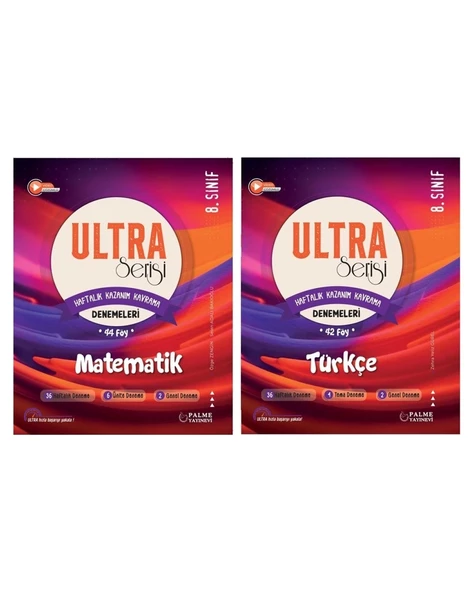LGS 8.Sınıf Ultra Serisi Matematik ve Türkçe Denemeleri ürün görseli 1