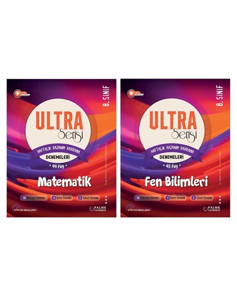 LGS 8.Sınıf Ultra Serisi Matematik ve Fen Bilimleri Denemeleri ürün görseli 1