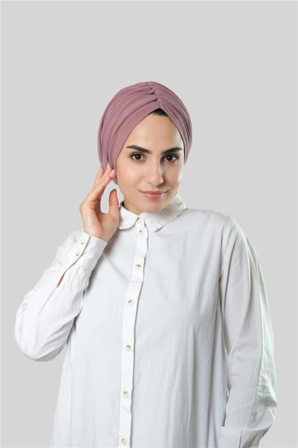 Violet Drapeli Salaş Tesettür Bone Sandy Büzgülü 2315_21 ürün görseli 1