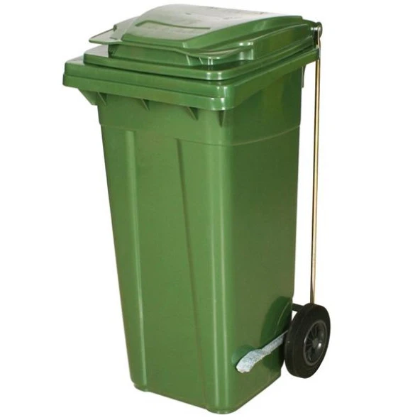 Pedallı 120 Litre Tekerlekli Çöp Konteyneri ürün görseli 1