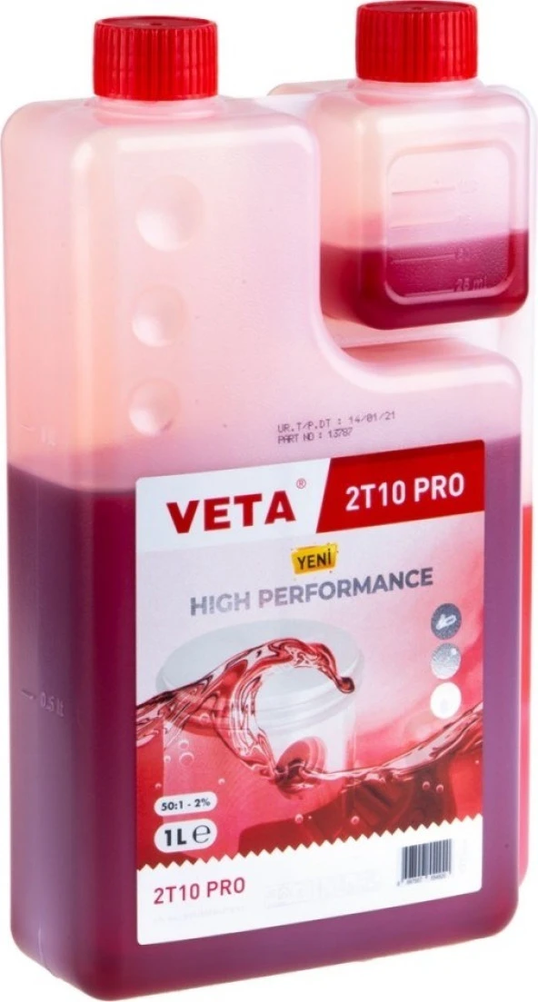 Veta 1 Lt Ölçekli 2 Zamanlı Benzin Katkı Yağı 2T10 Pro ürün görseli 1