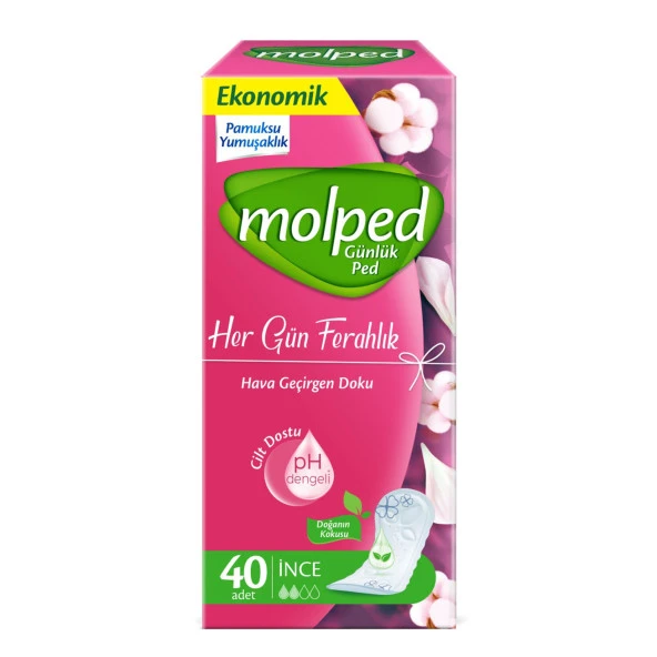 Molped Her Gün Ferahlık Günlük Ped 40 Adet ürün görseli 1