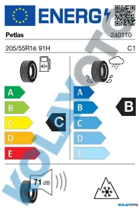Petlas Snowmaster 2 205/55R16 91H M+S 3PMSF (Kış) ürün görseli 1