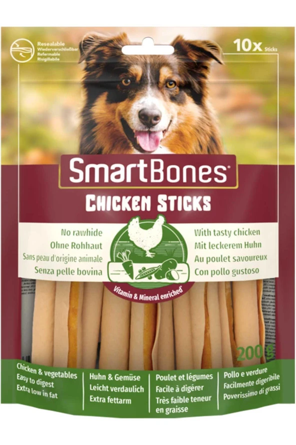 SmartBones Tavuklu Stick Köpek Ödül Maması 10 Adet ürün görseli 1