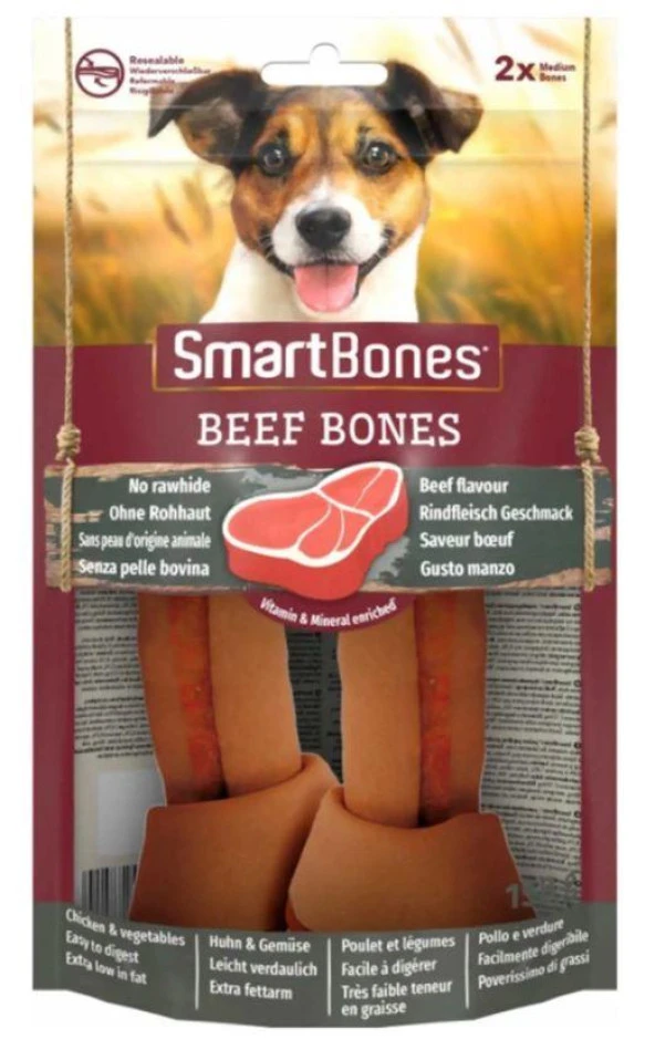 SmartBones Sığır Medium Kemikler 2'li 158gr ürün görseli 1