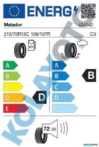 Matador MPS300 Maxilla AP 215/70R15C 109/107R (Yaz) (2022) ürün görseli 1