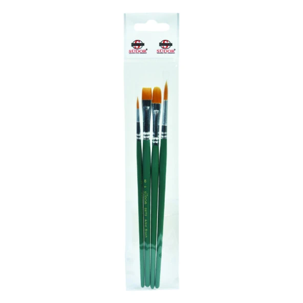 Südor Set 3 Hobi Fırçası 4 Lü Kızıl Kaliteli ürün görseli 1