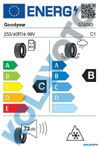 Goodyear UltraGrip Performance + 255/40R18 99V XL (Kış) (2023) ürün görseli 1
