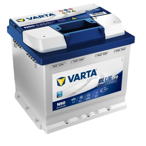Varta Blue Dynamic N50 Start-Stop EFB 12 V 50 Ah 550 A Akü ürün görseli 1