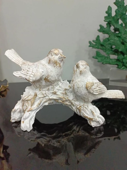 kuş biblo 2 li dal üzerinde kuş biblo - Resim 5