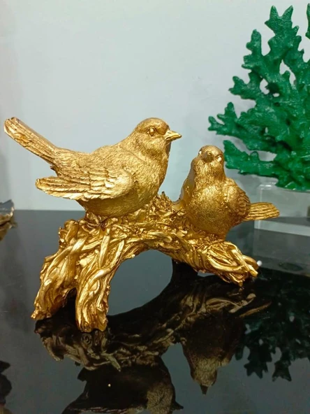 kuş biblo 2 li dal üzerinde kuş biblo - Resim 7