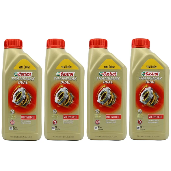 Castrol Transmax Dual 1 Lt Çift Kavramalı Şanzıman Yağı (4 Adet) ürün görseli 1