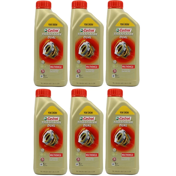 Castrol Transmax Dual 1 Lt Çift Kavramalı Şanzıman Yağı (6 Adet) ürün görseli 1
