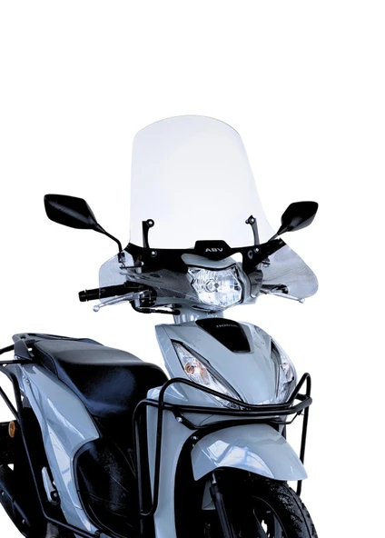 ABV Honda Dio El Korumalı Şeffaf Tur Camı 59x72.5 cm (21-26) + Bağlantı Ekipmanı ürün görseli 1