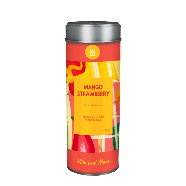 Mango Strawberry - Mango ve Çilekli Hibiskus Çayı 50 Gr ürün görseli 1