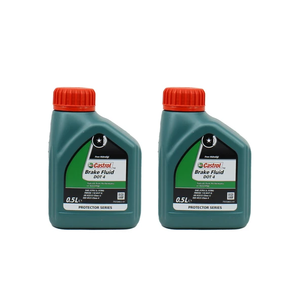 Castrol Brake Fluid DOT 4 500 ML Fren Hidrolik Sıvısı (2 Adet) ürün görseli 1