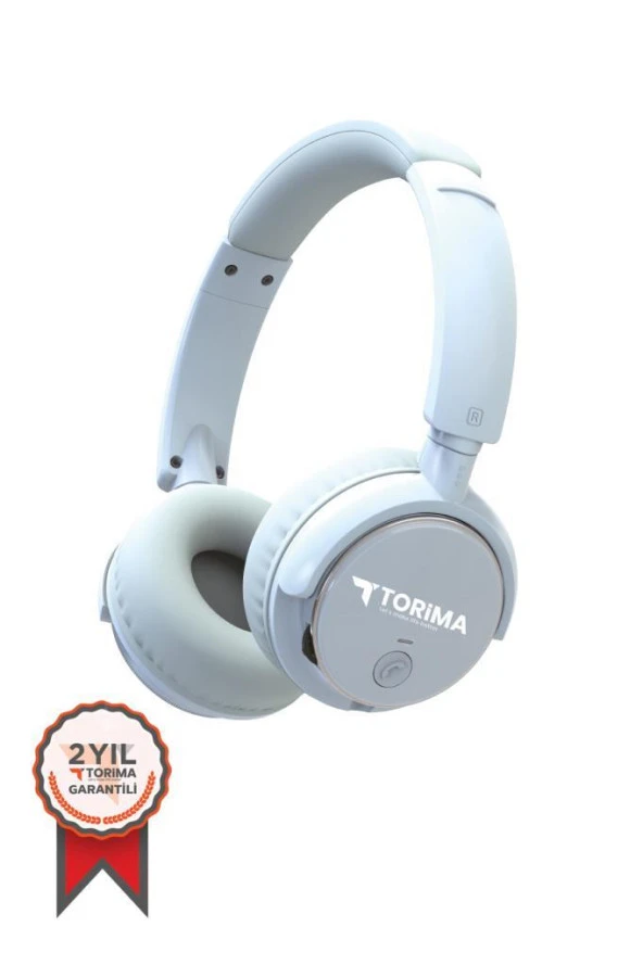 TORİMA HD-20 Mavi Kafa Üstü Kablosuz Bluetooth Kulaklık ürün görseli 1