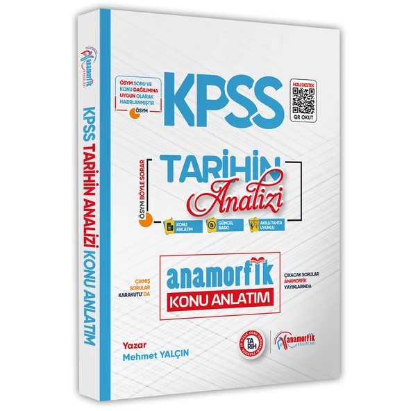 Anamorfik Yayınları KPSS Pratik Notlarla Tarihin Analizi Konu Anlatımı ürün görseli 1