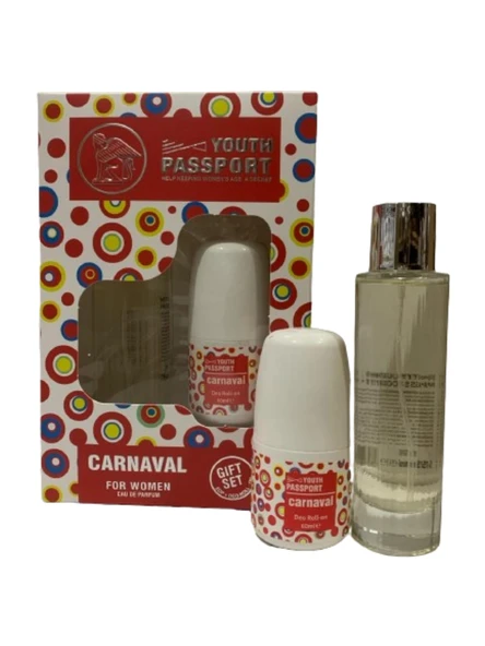 Youth Passport Carnaval 75 ml Edp 60 ml Rollon Set ürün görseli 1