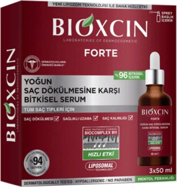 Bioxcin Forte Saç Bakım Serumu 50 ml 3'lü ürün görseli 1