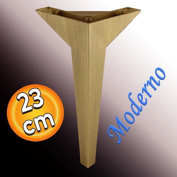 Moderno Mobilya Kanepe Tv Ünitesi Konsol Koltuk Ayağı Sarı Gold Altın Eskitme 23 Cm Ayakları ürün görseli 1